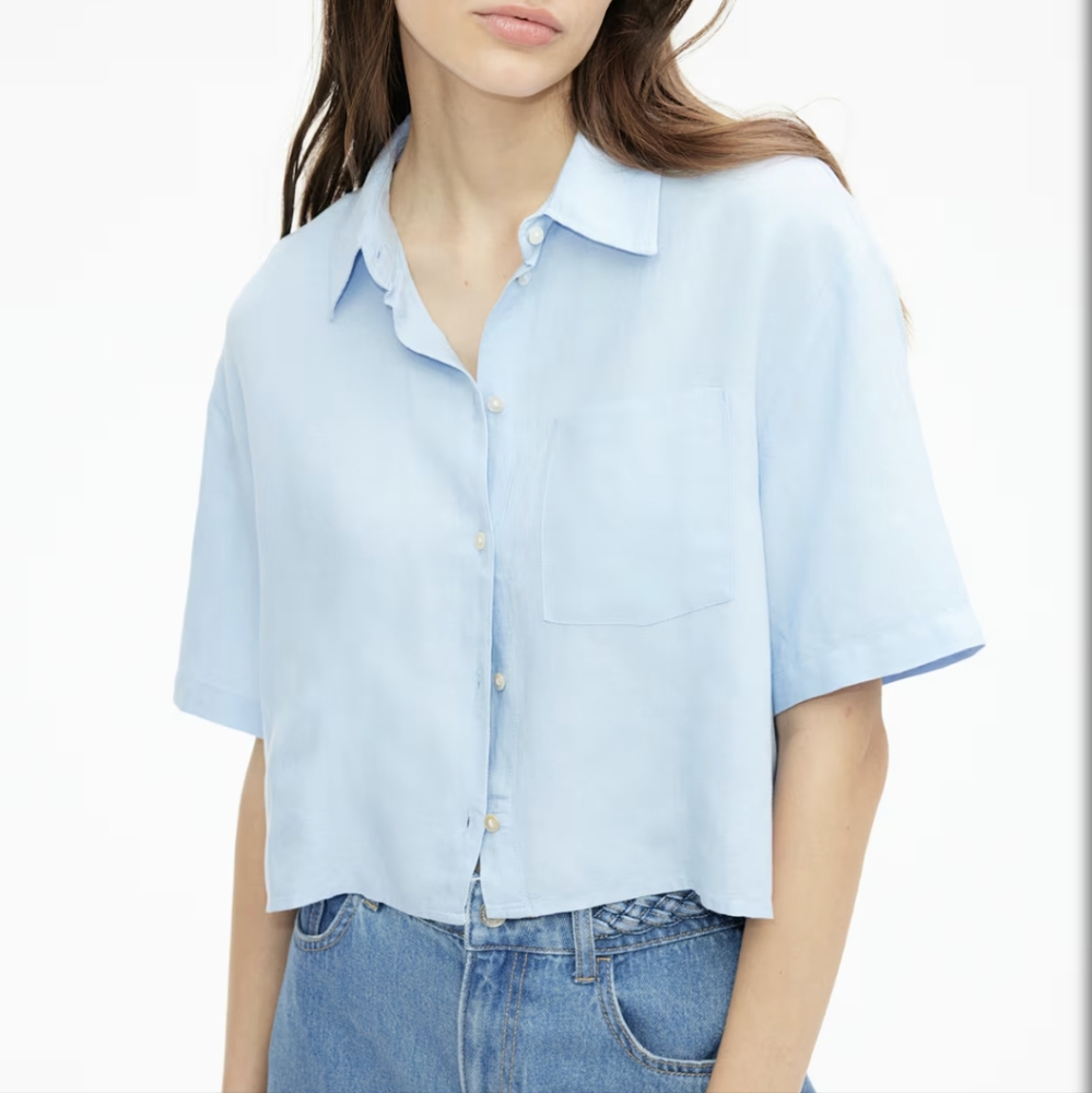 3/$25! H&M Linen-Blend Tee